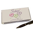 411733 - Sisters Heartstrings Personalized Checkbook Cover